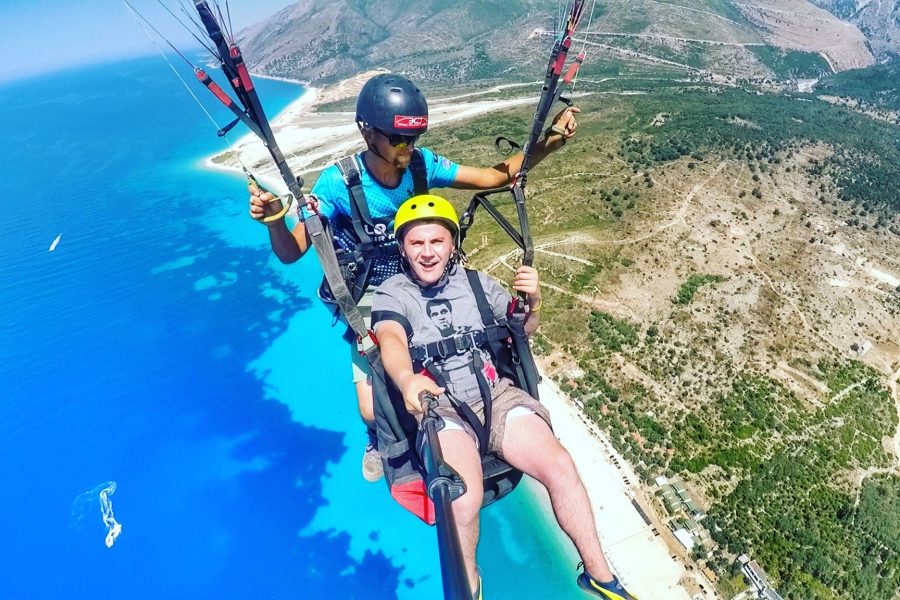 Soar through the skies: a guide to paragliding in Llogara during summer in Albania.